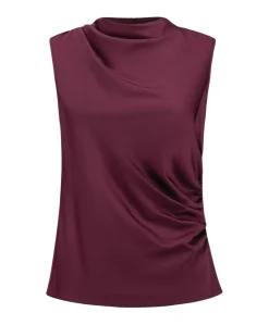 Dames top bordeaux