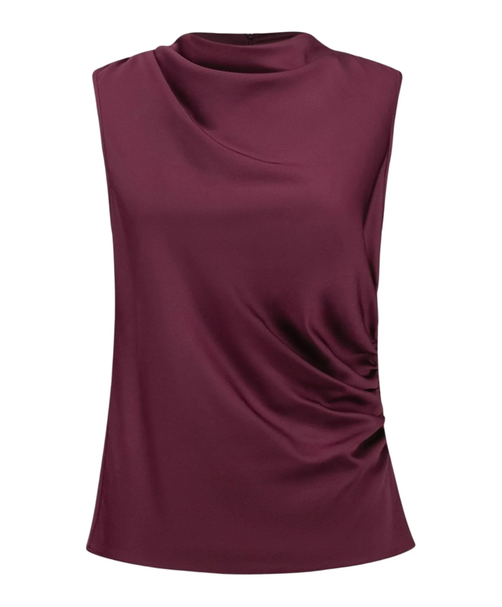 Dames top bordeaux