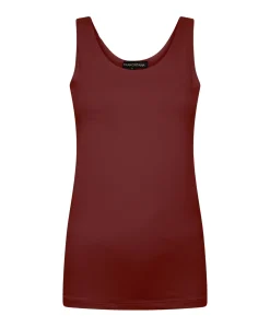 Dames top bordeaux