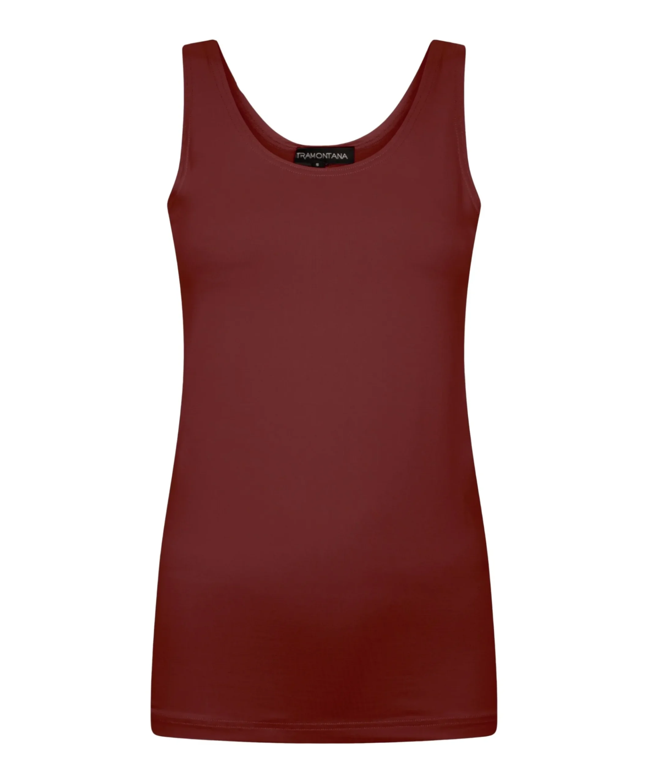 Dames top bordeaux