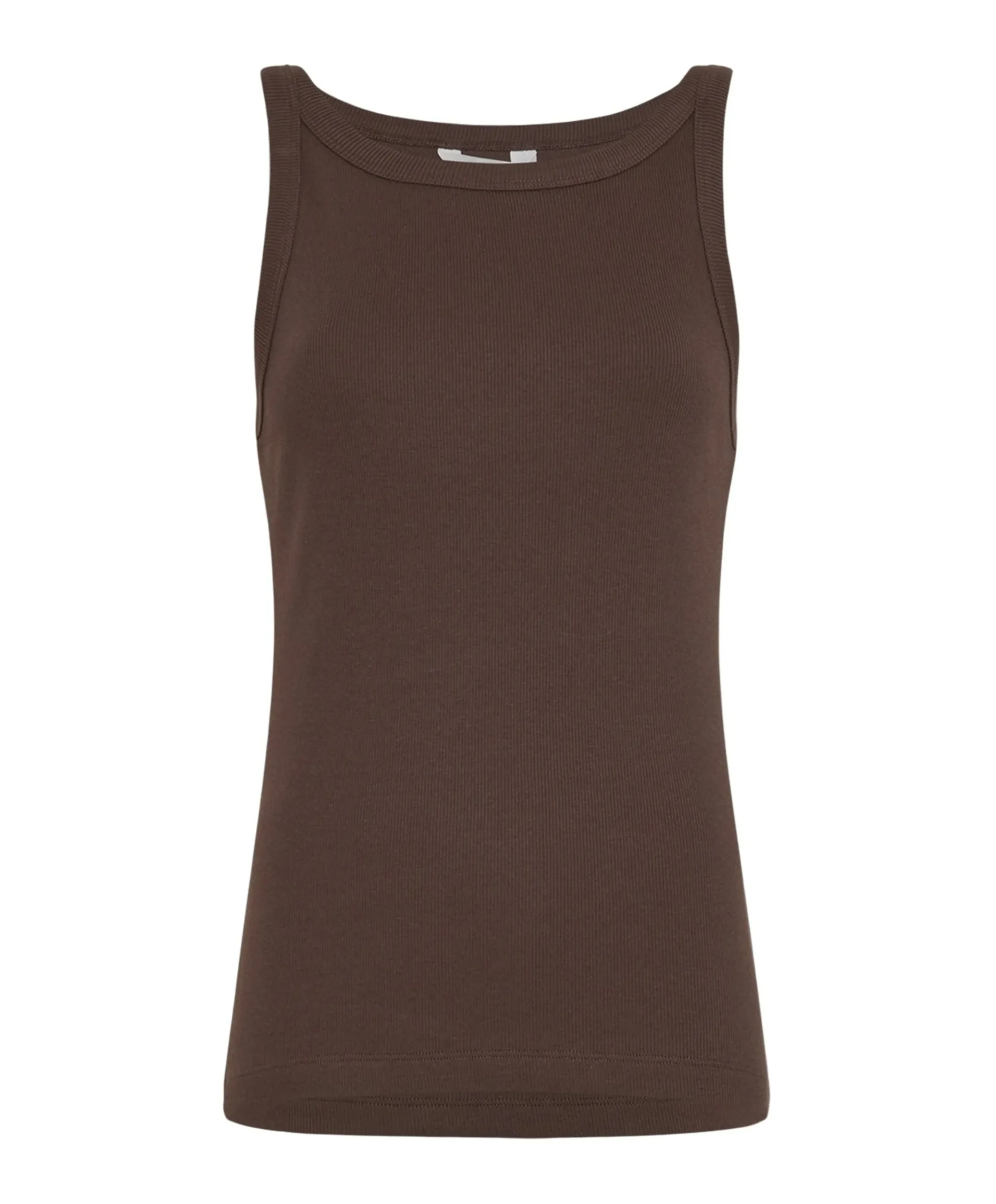 Dames top bruin