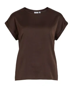 Dames top bruin