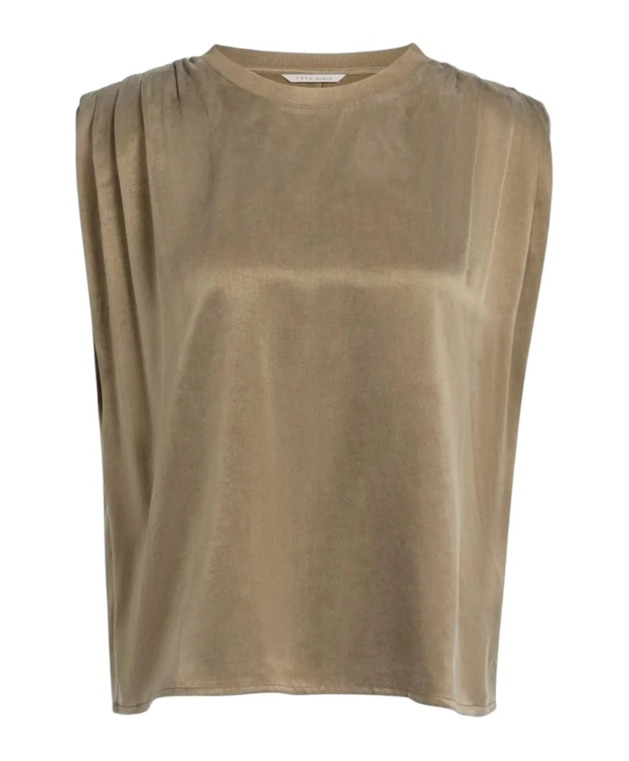 Dames top bruin