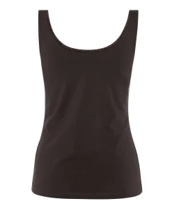 Dames top bruin