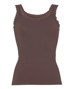 Dames top bruin