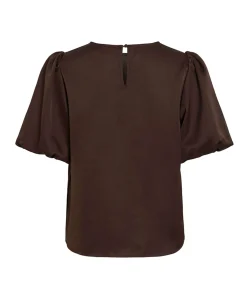 Dames top bruin