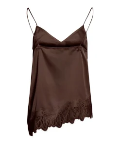 Dames top bruin
