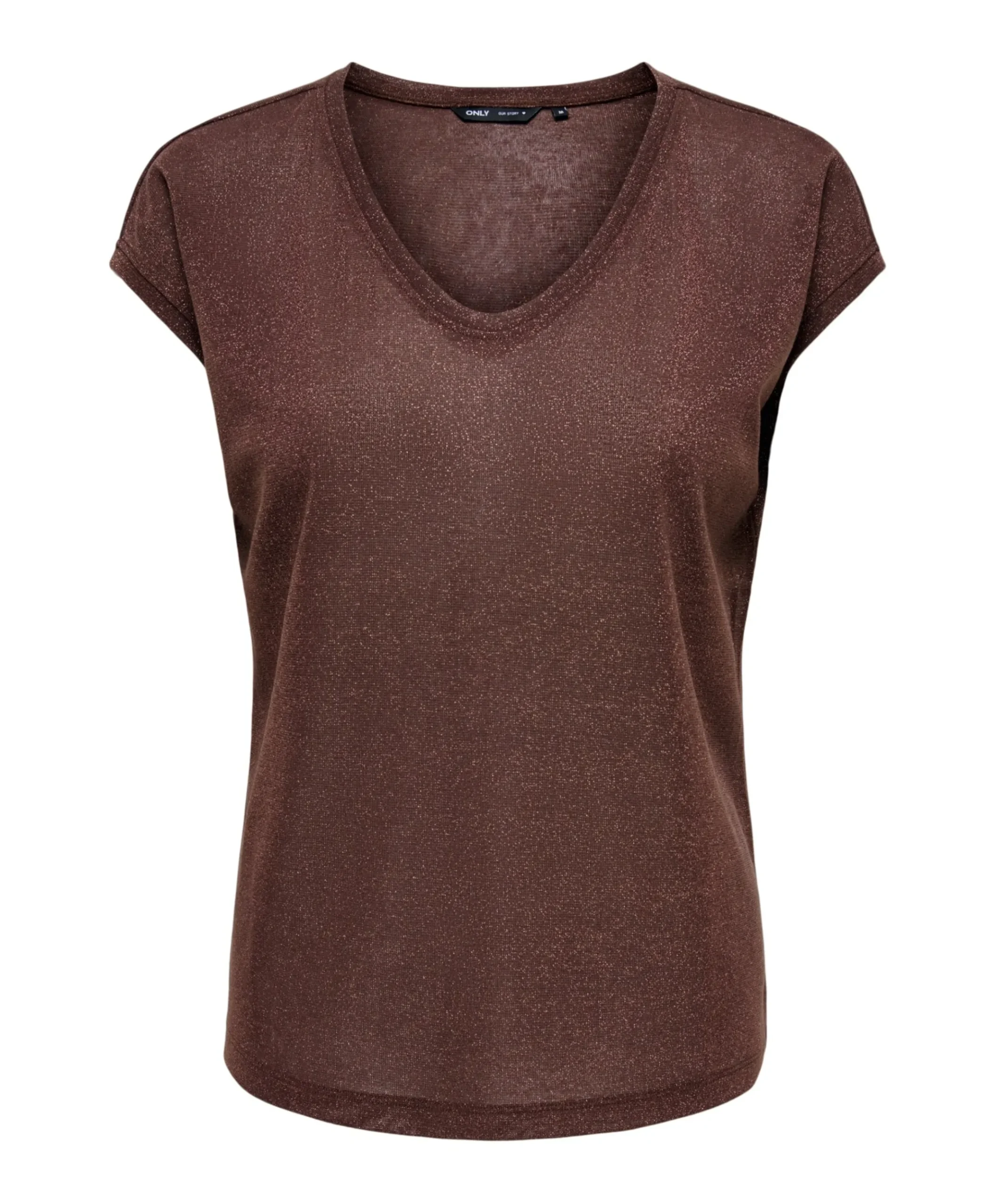 Dames top bruin