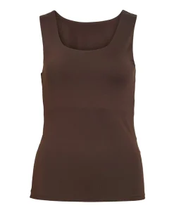 Dames top bruin
