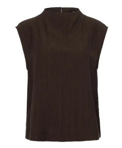 Dames top bruin