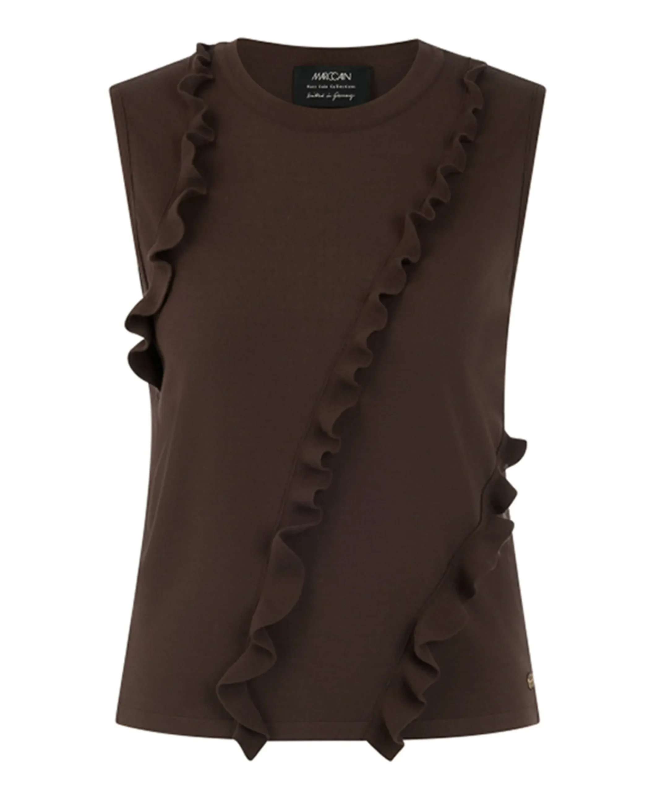 Dames top bruin