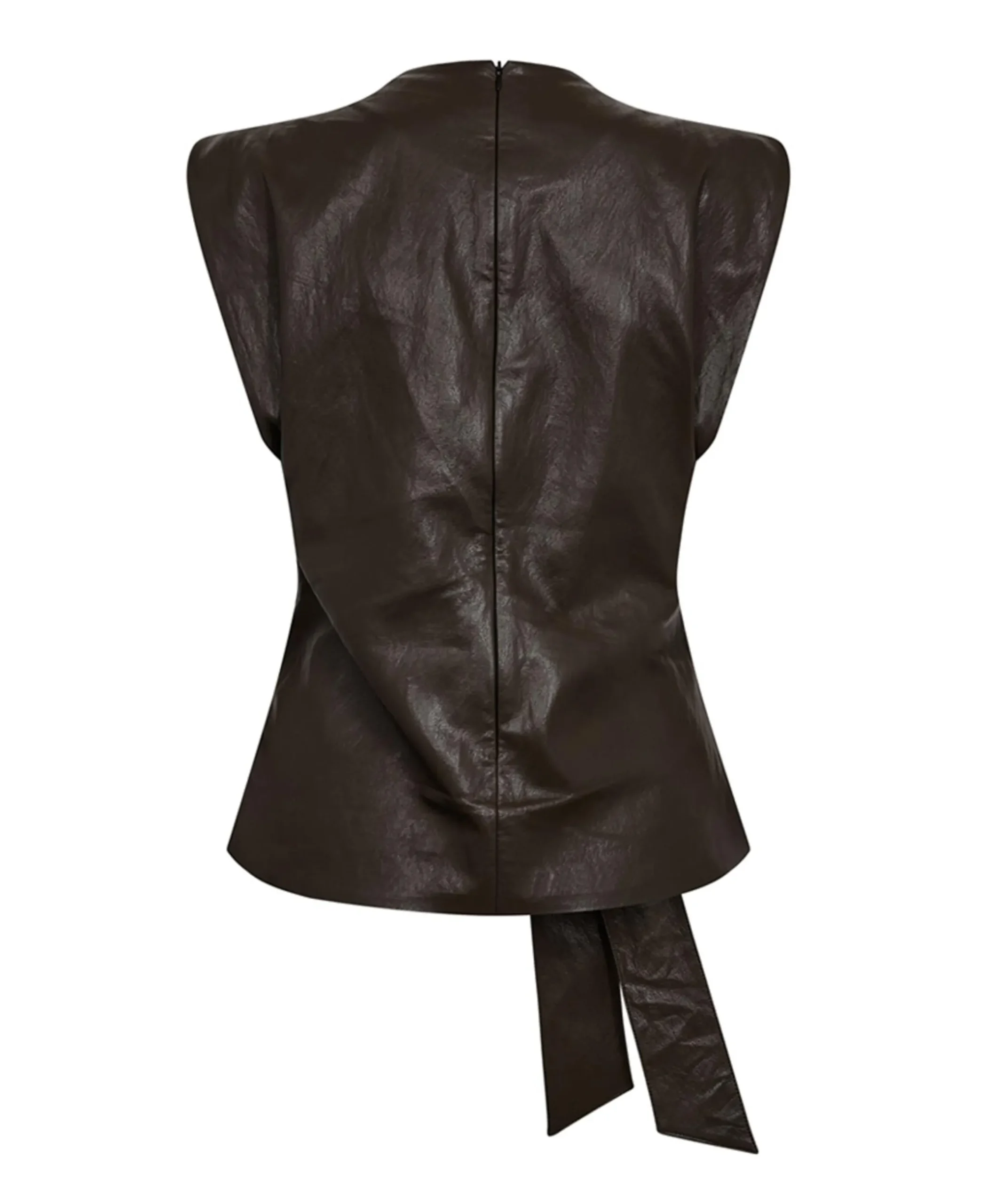 Dames top bruin