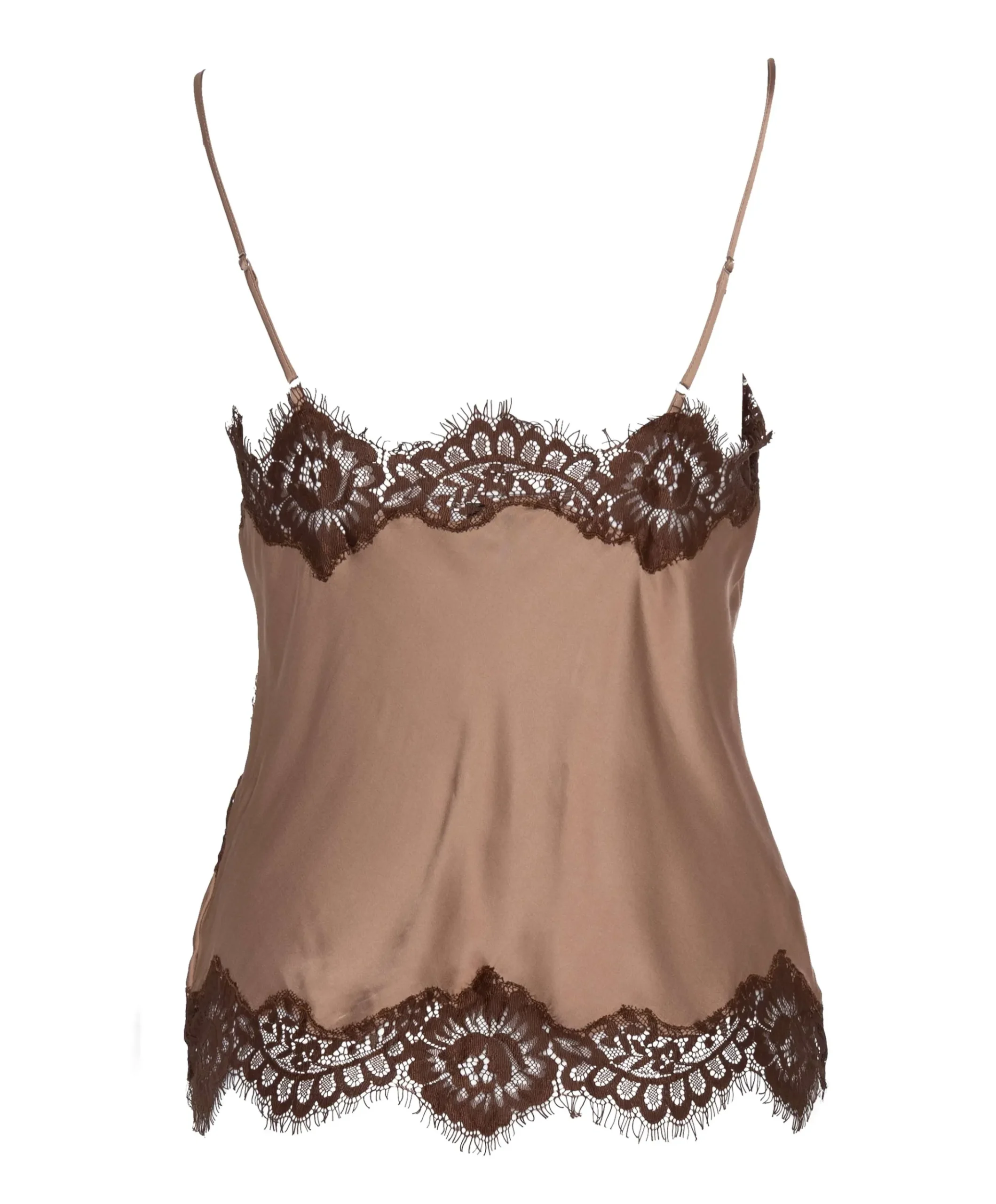 Dames top bruin