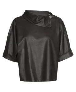Dames top bruin
