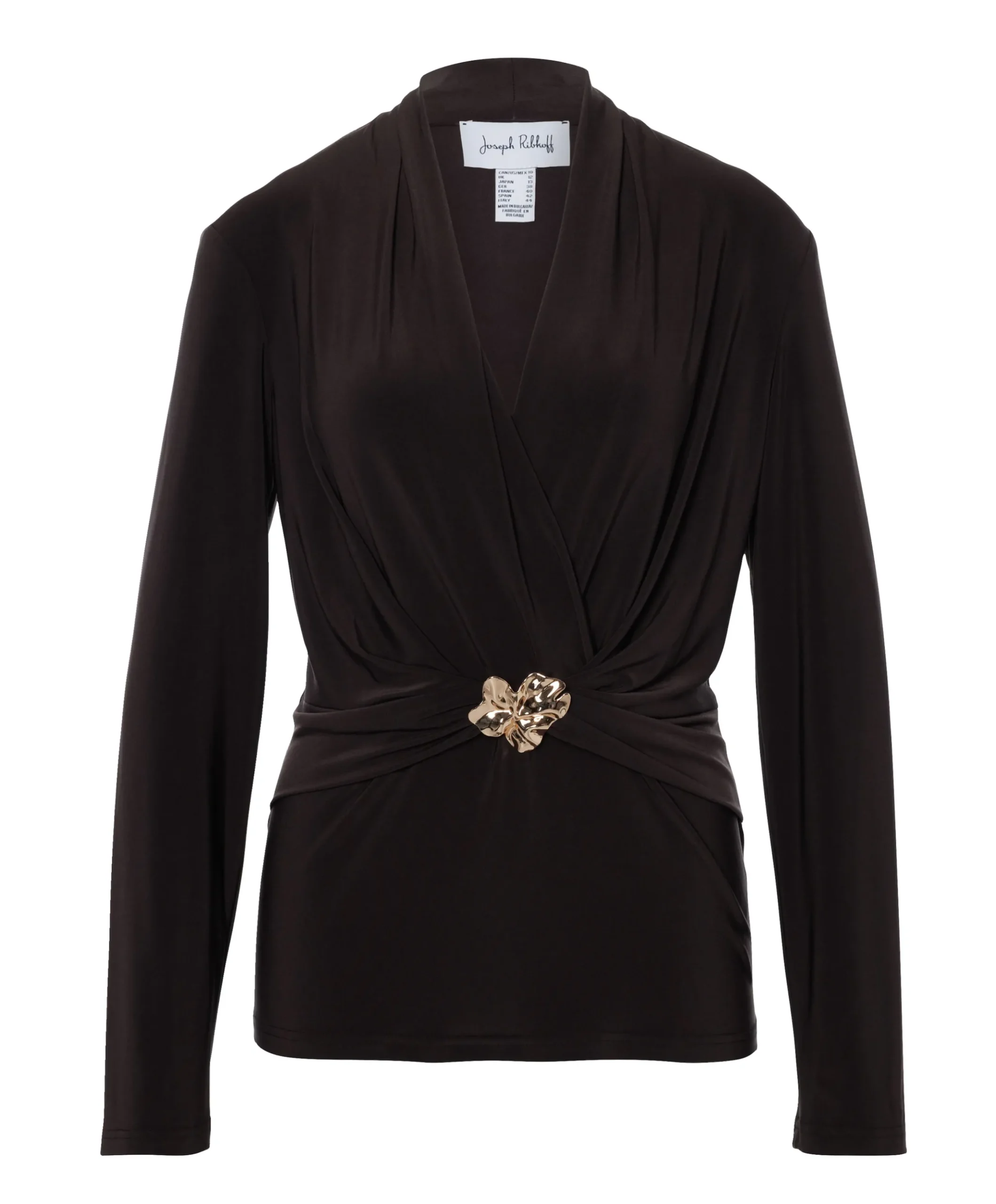 Dames top bruin