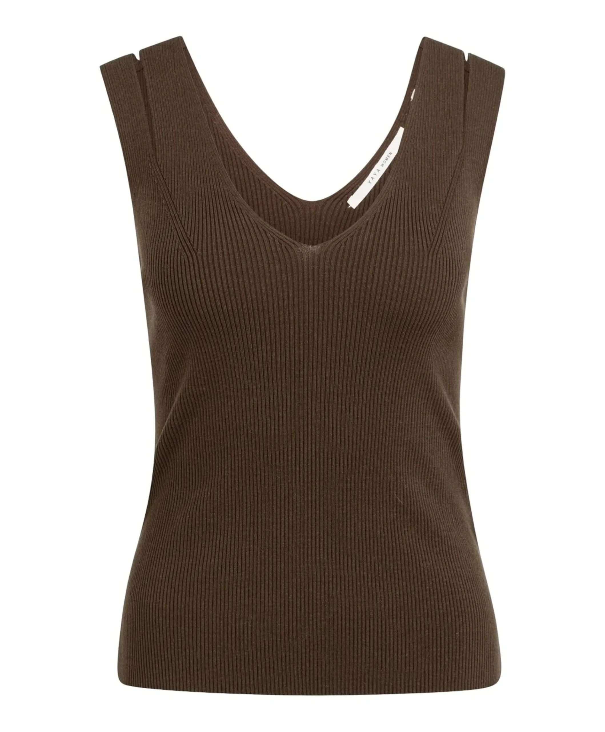 Dames top bruin