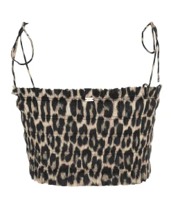 Dames top bruin
