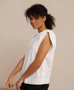 Dames top ecru