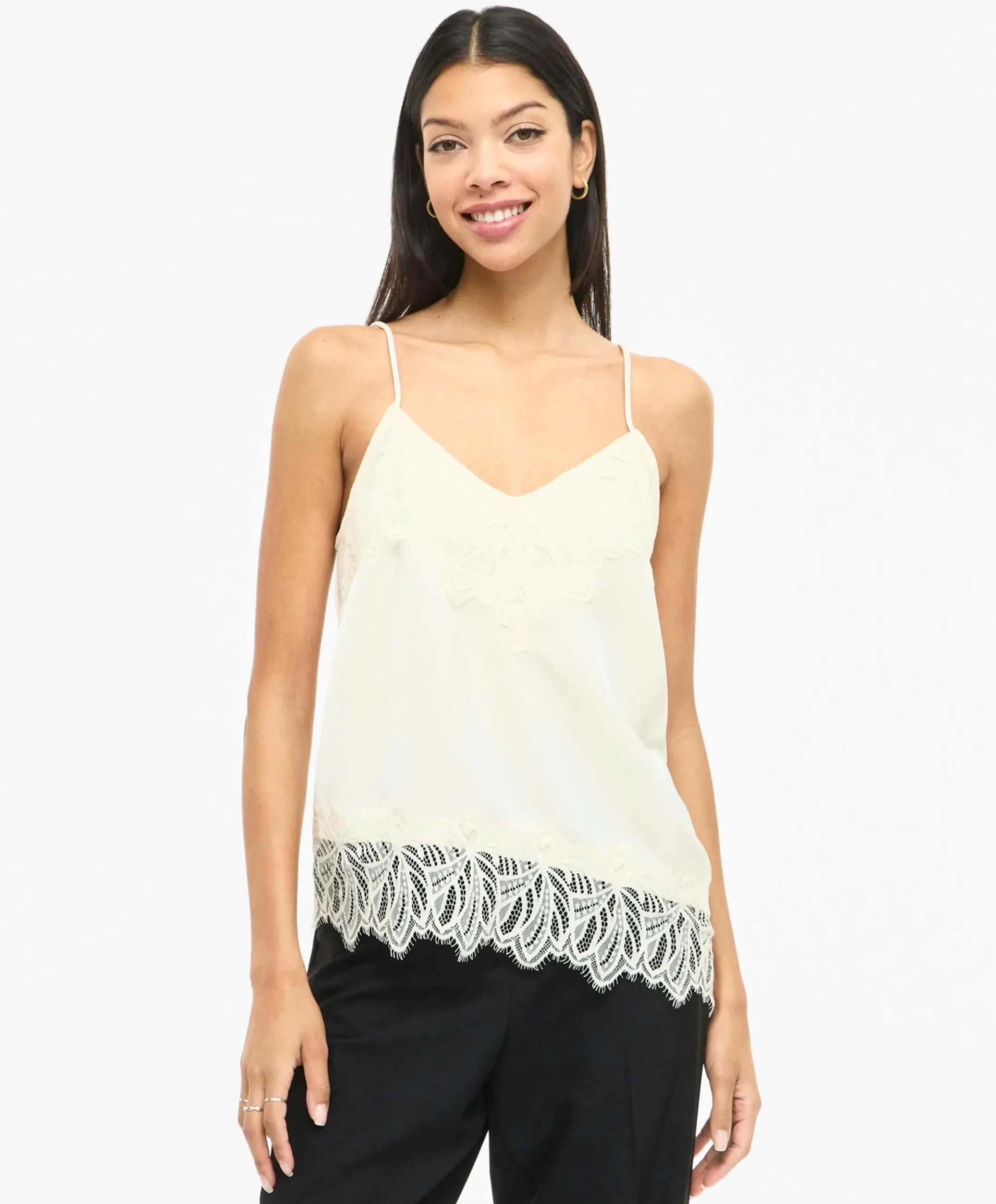 Dames top ecru