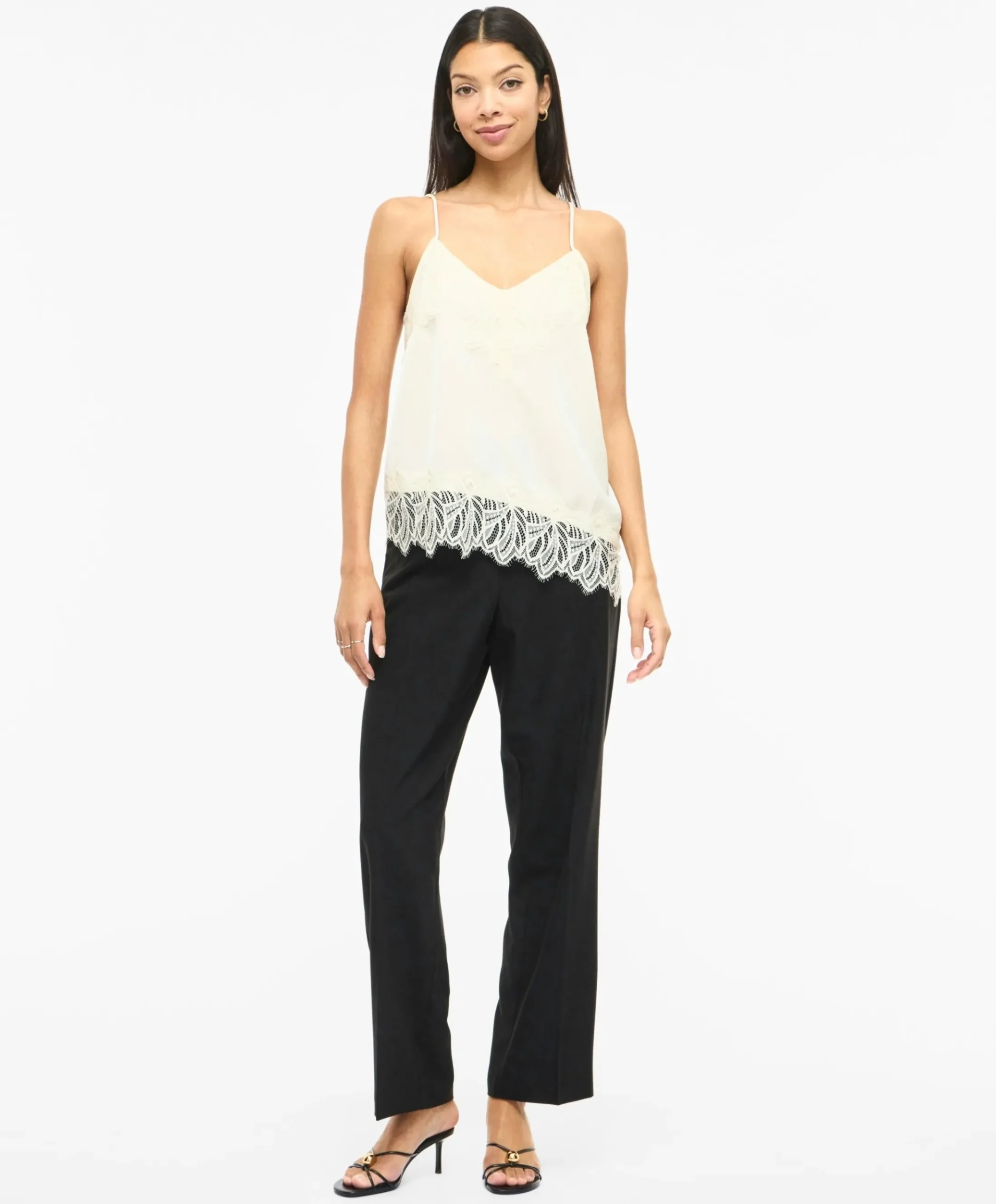 Dames top ecru