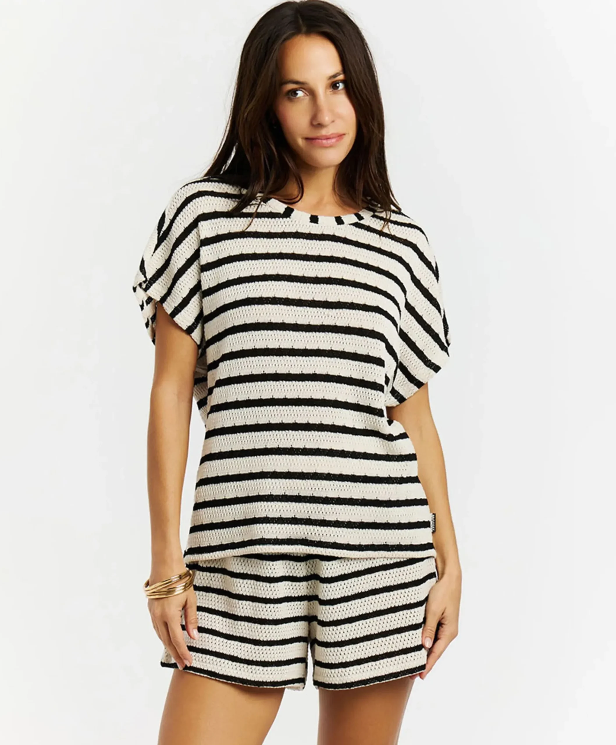 Dames top ecru