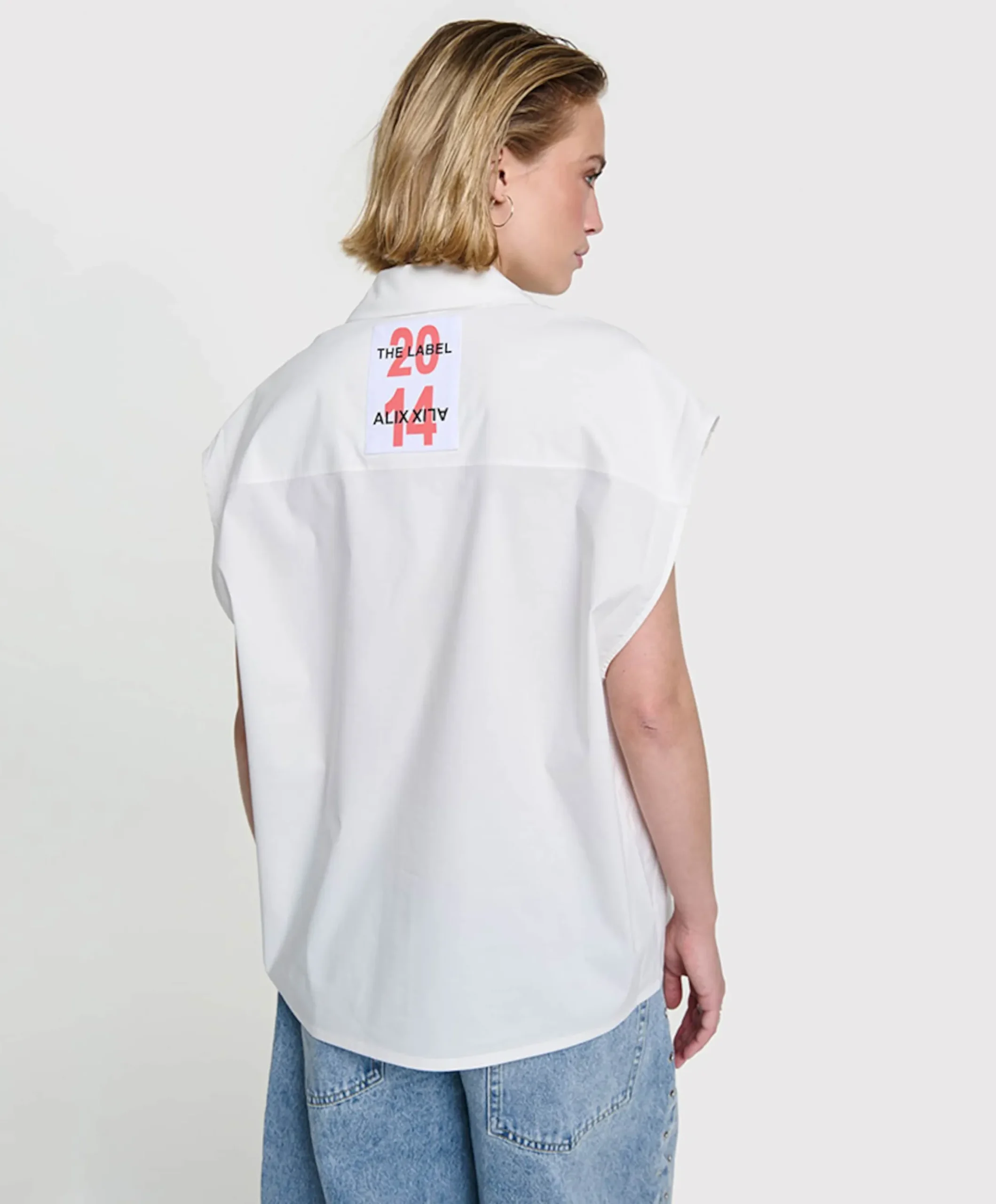 Dames top ecru