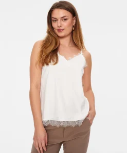 Dames top ecru
