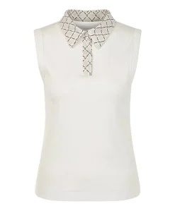 Dames top ecru