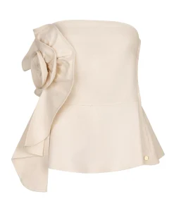 Dames top ecru