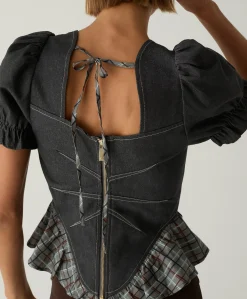 Dames top grijs