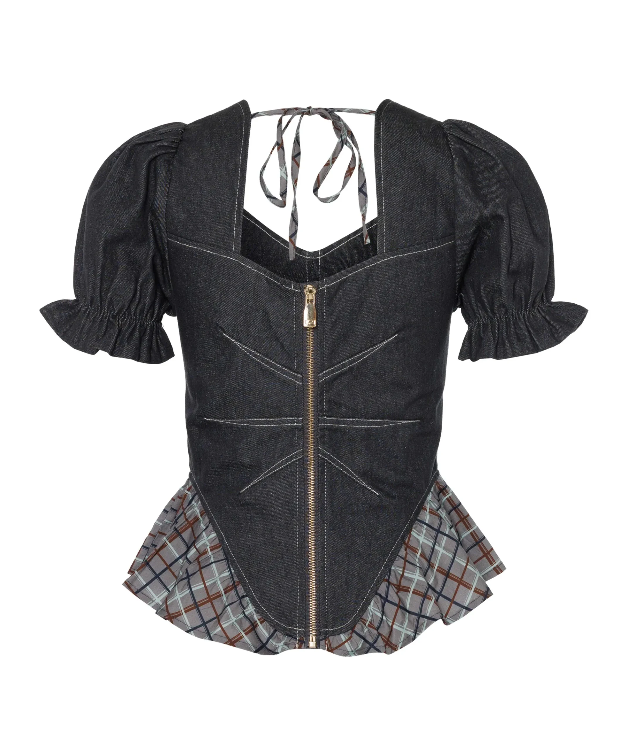 Dames top grijs