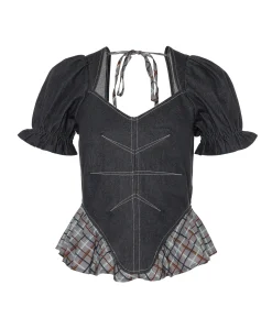 Dames top grijs