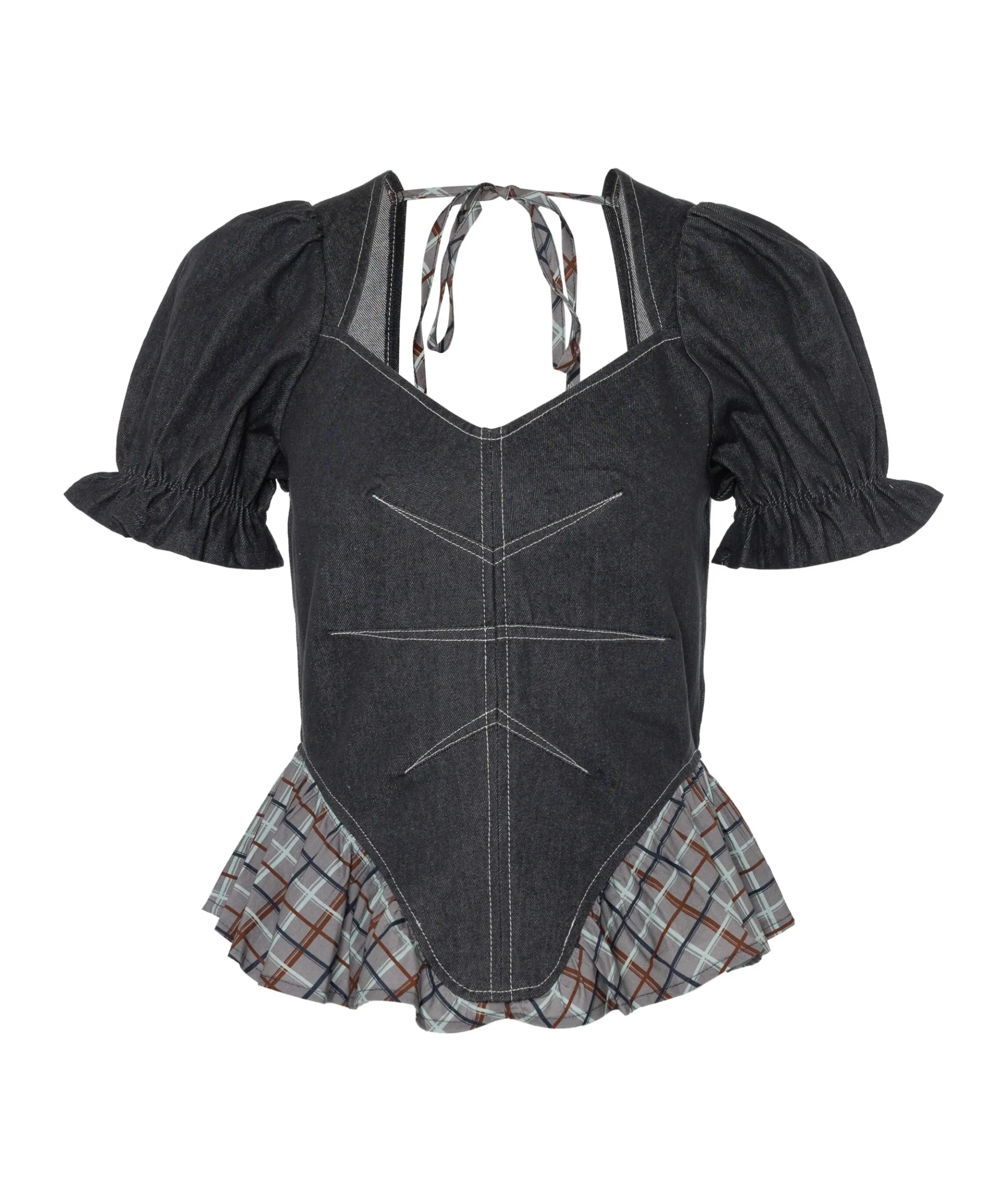 Dames top grijs