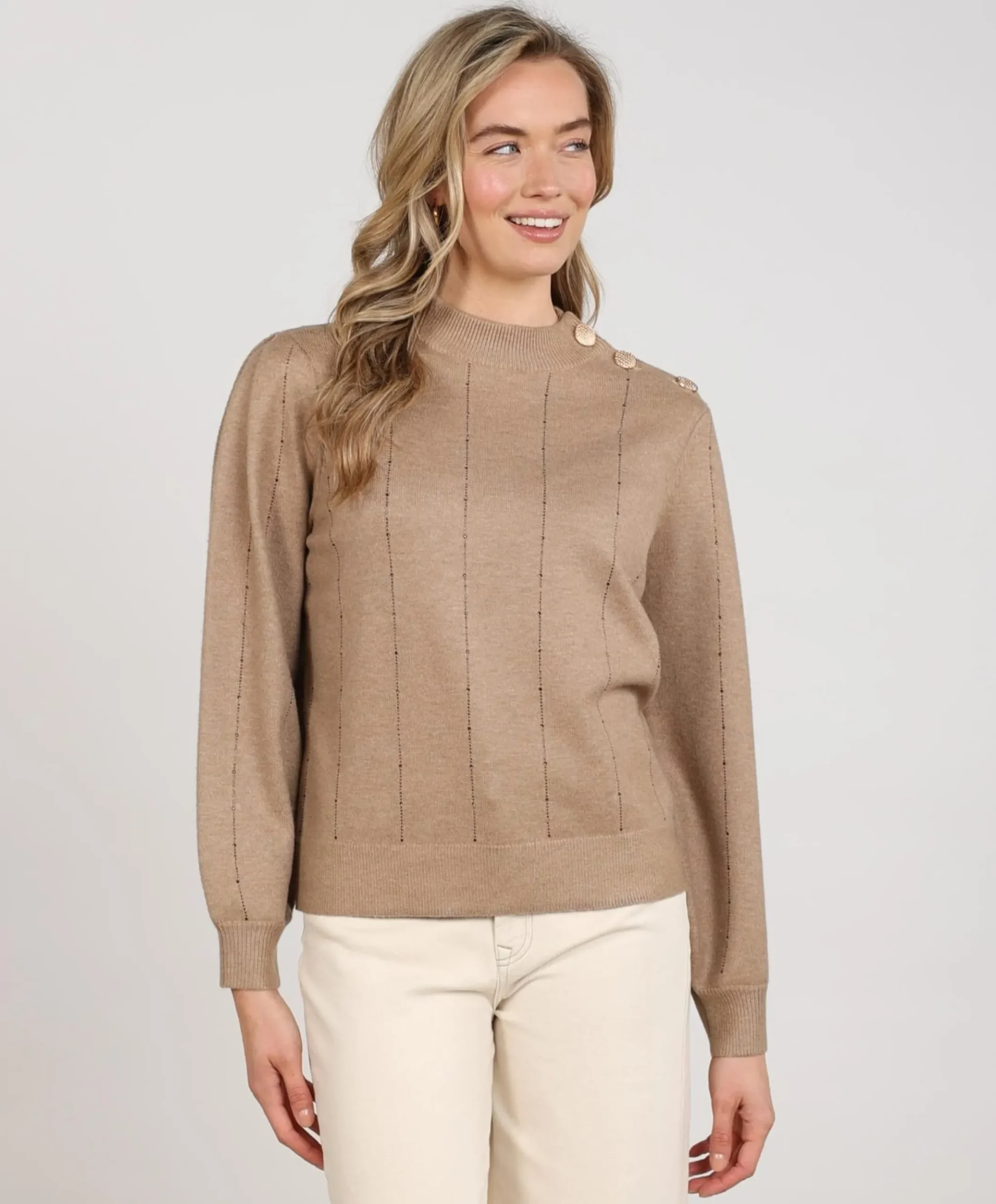Dames trui beige
