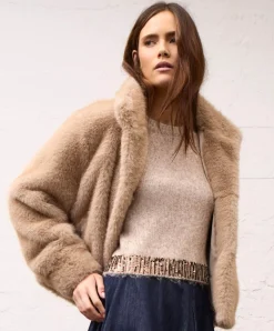 Dames trui beige