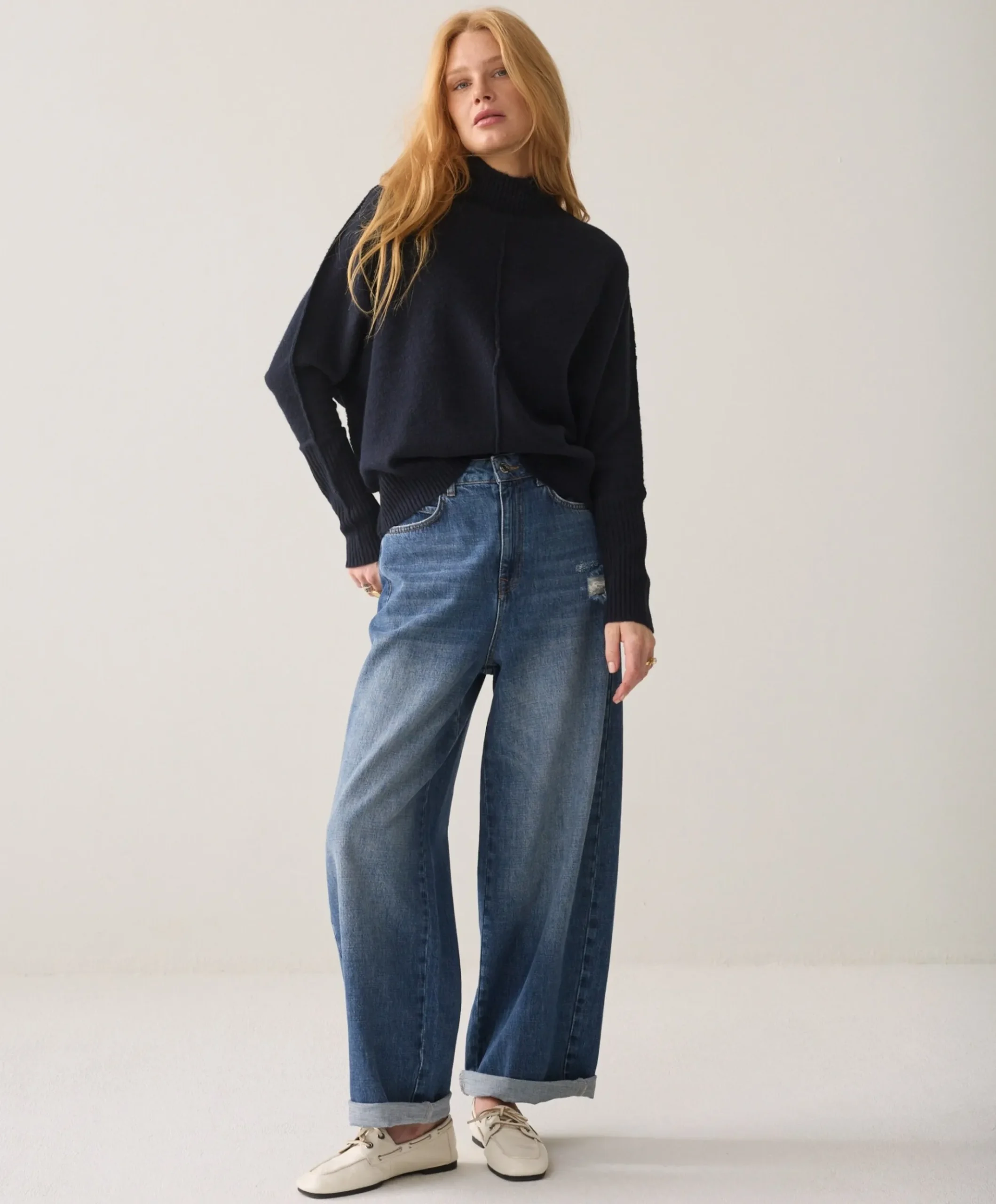 Dames trui blauw