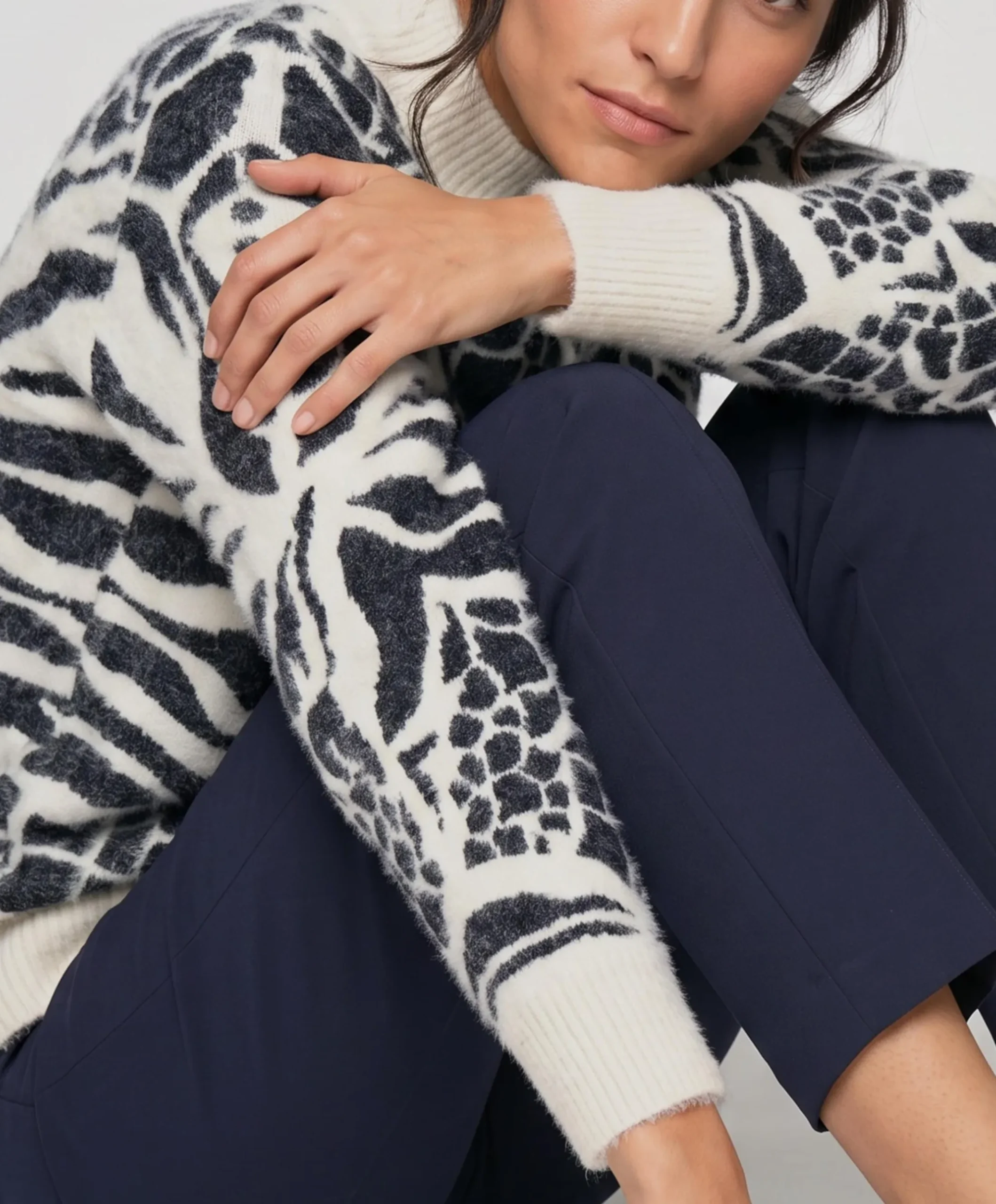 Dames trui blauw
