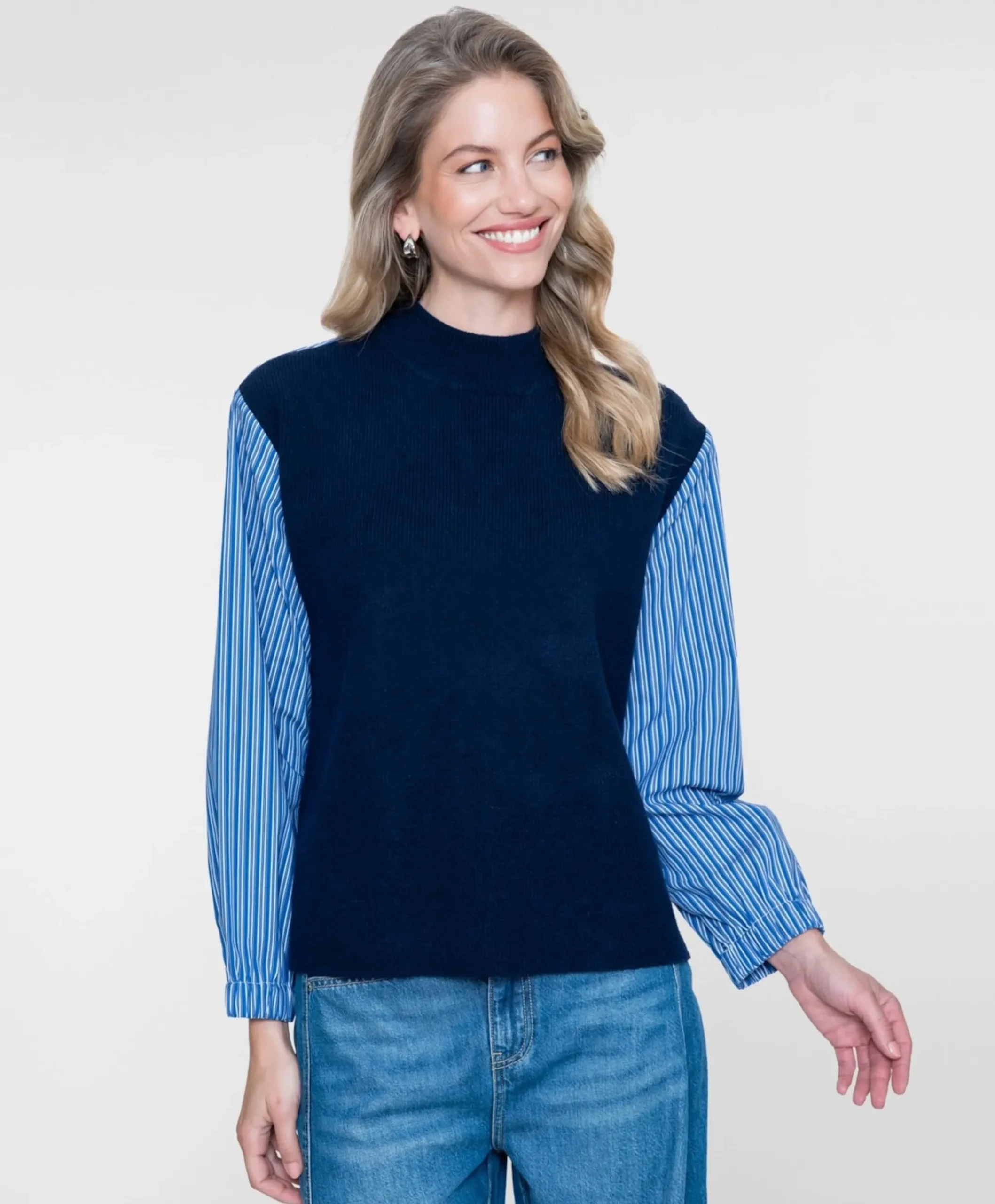 Dames trui blauw