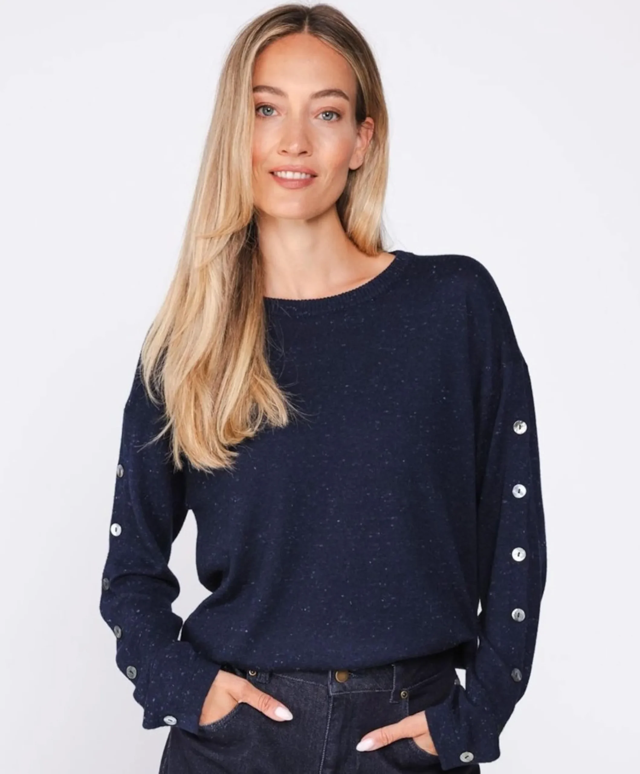 Dames trui blauw