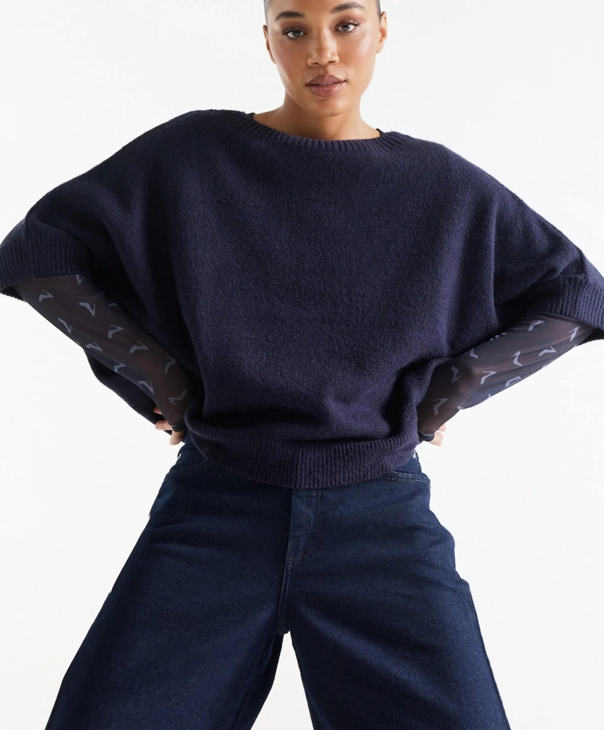 Dames trui blauw