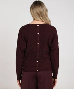 Dames trui bordeaux