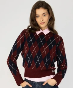 Dames trui bordeaux