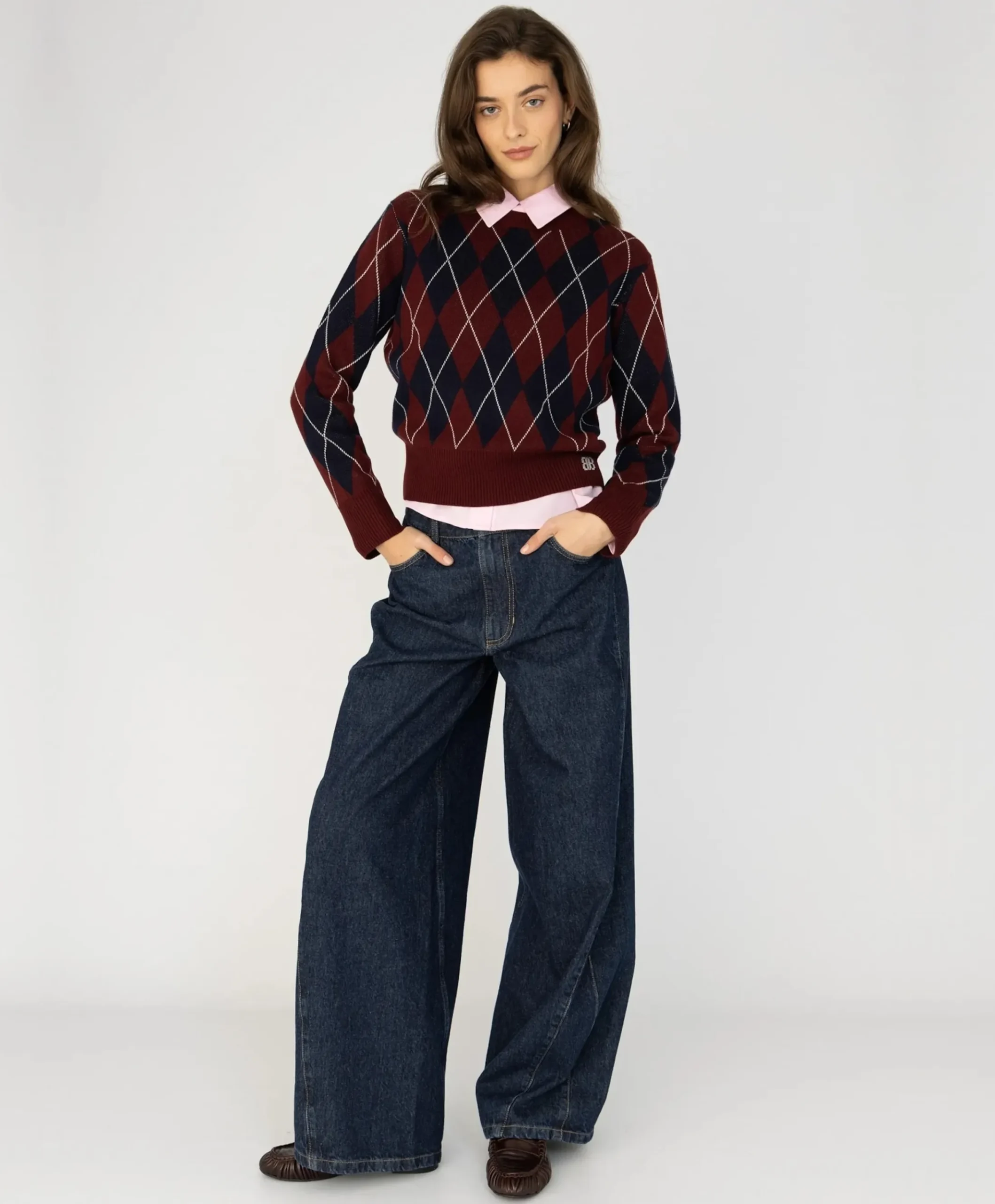 Dames trui bordeaux