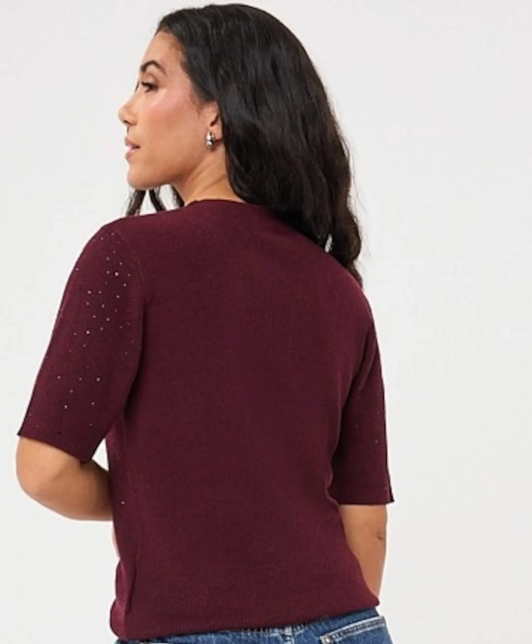 Dames trui bordeaux