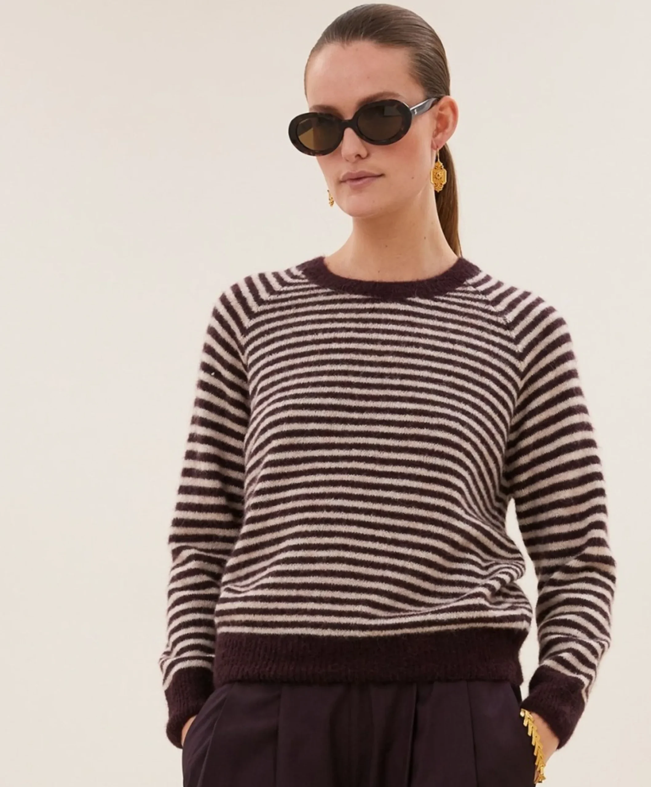Dames trui bordeaux