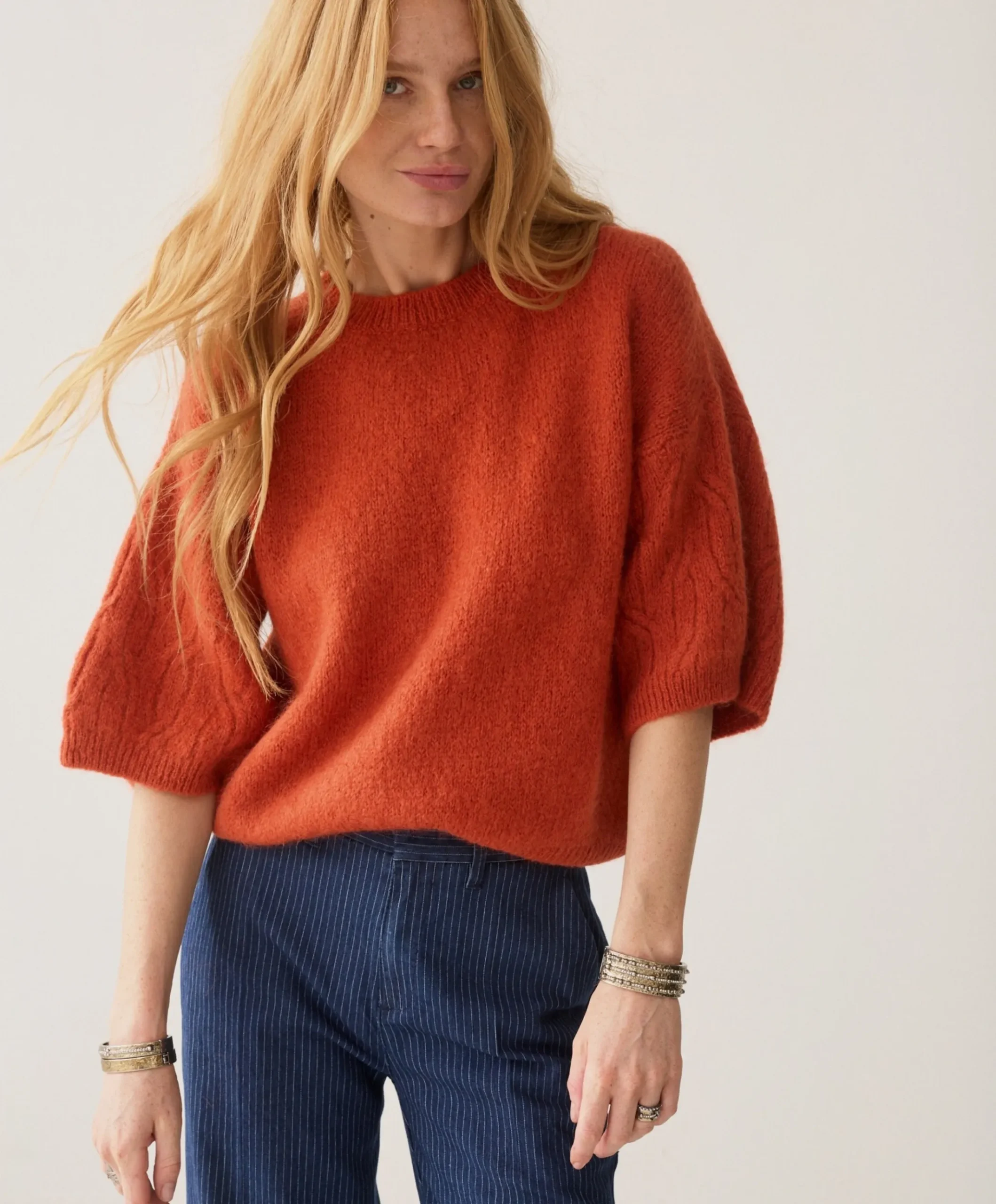 Dames trui oranje