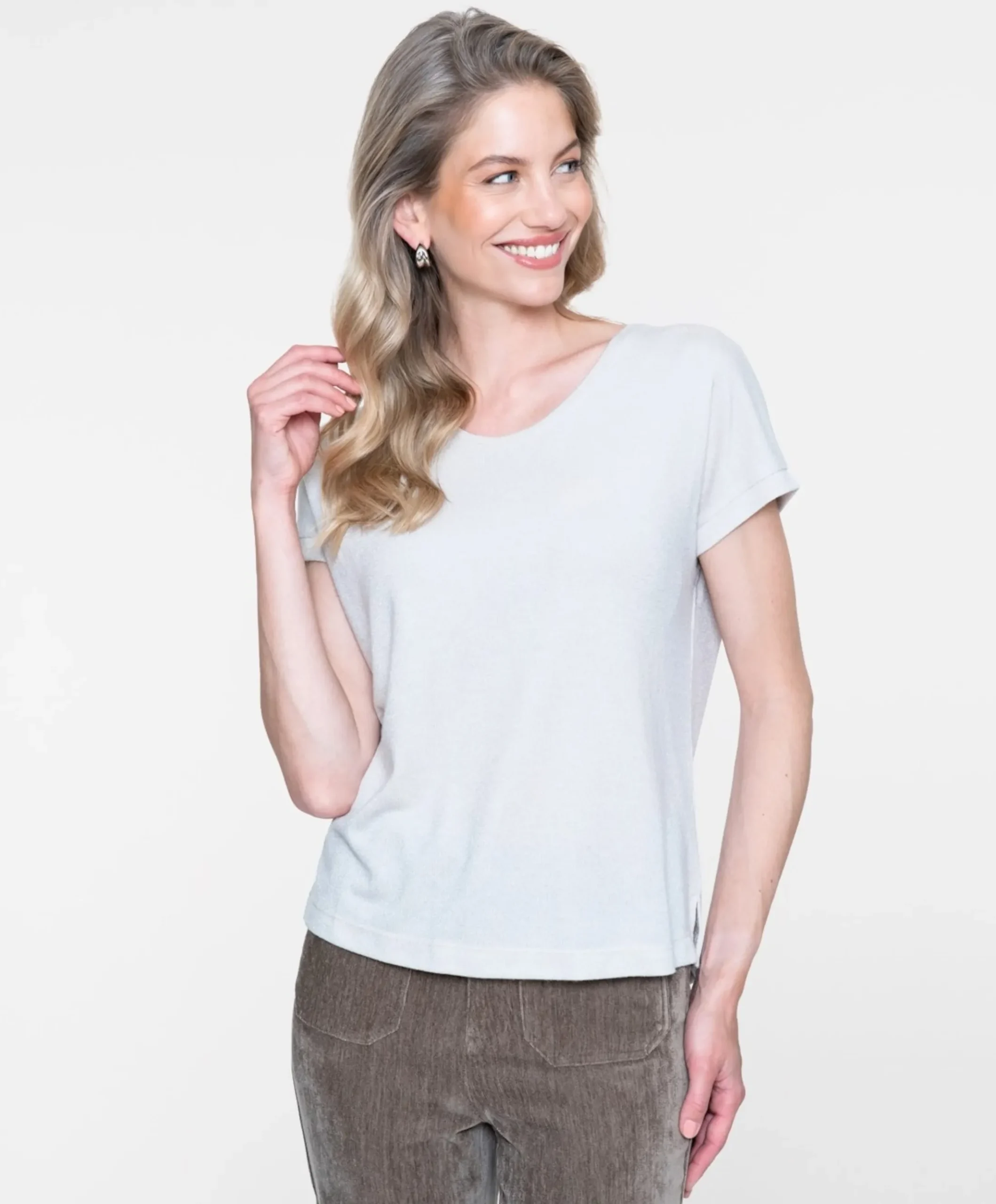 Dames T-shirt beige