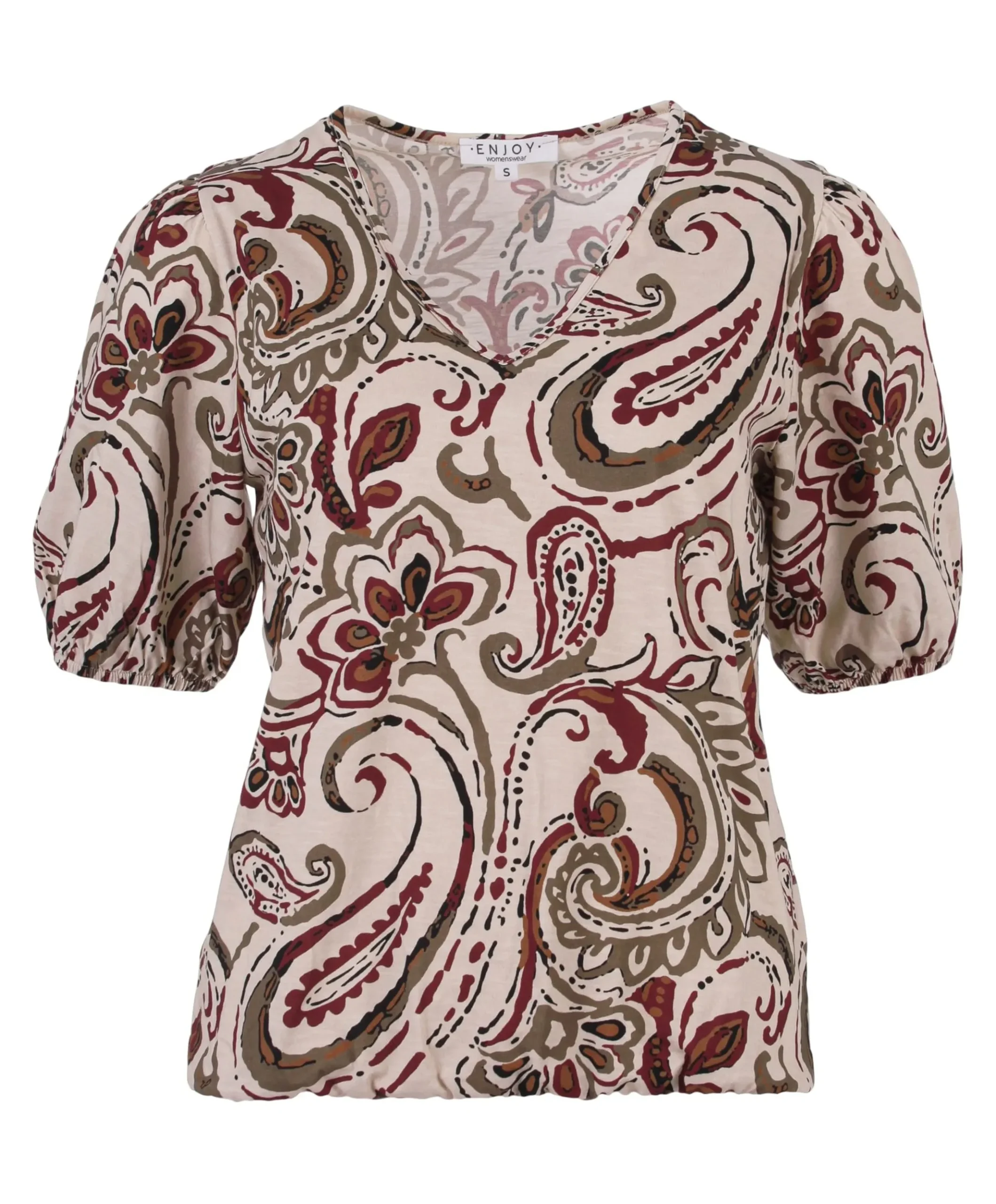 Dames T-shirt bordeaux