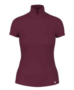 Dames T-shirt bordeaux