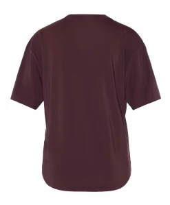 Dames t-shirt bordeaux